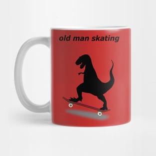 The skating dinosaur Oldie Mug